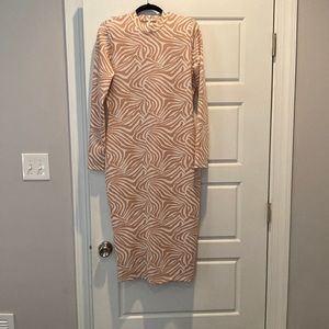 Ted Baker zebra print body-con midi-dress